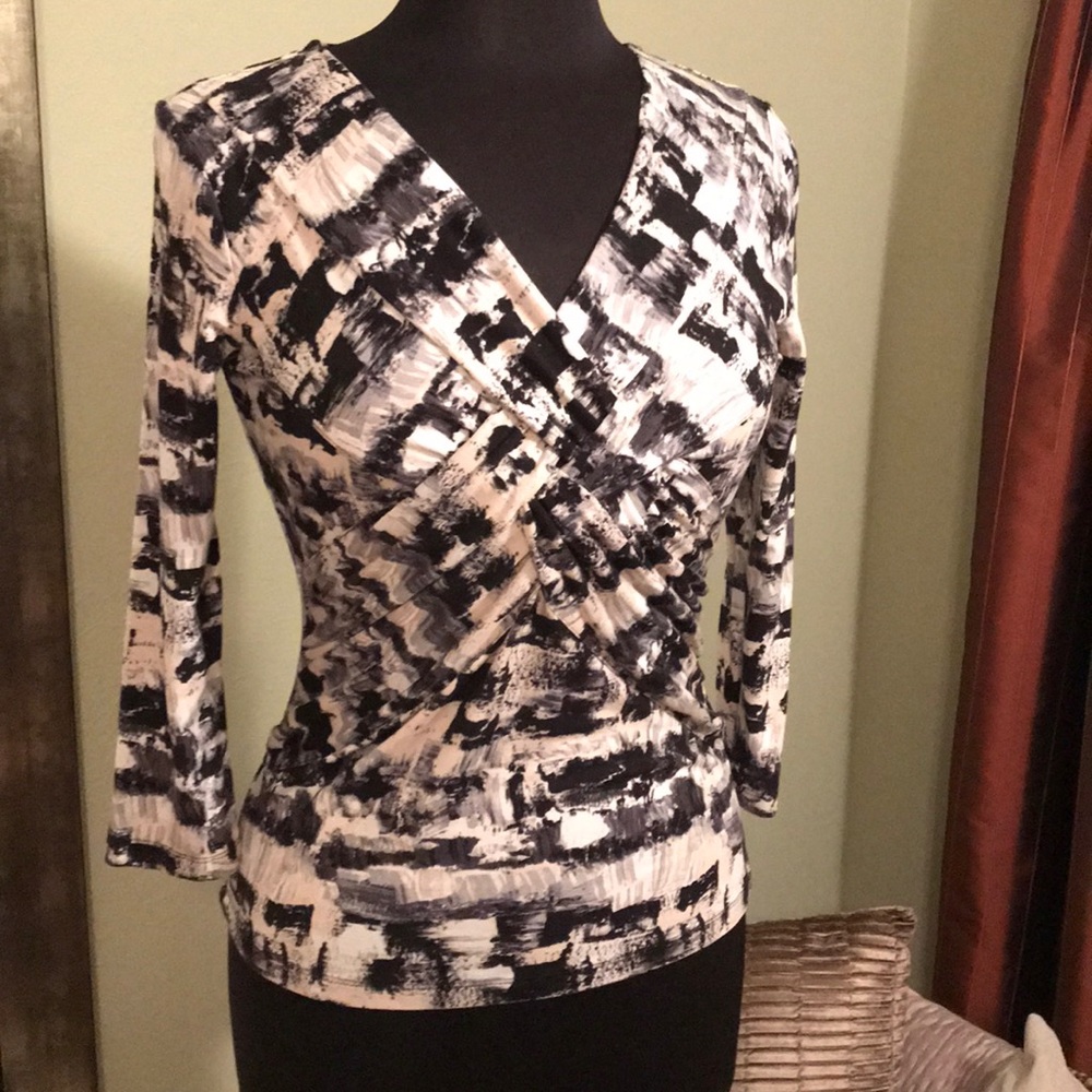 Cable & Gauge Fitted Pullover Top, Sz M, NWT